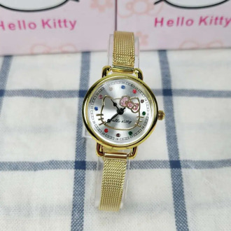 Hello kitty Children Watch High Quality Cartoon stainless steel strap Quartz Watch Kids Girls Boys Casual Wristwatch Relogio