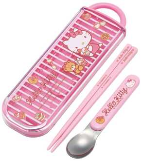 Hello Kitty Chopsticks & Spoon Sweety pink