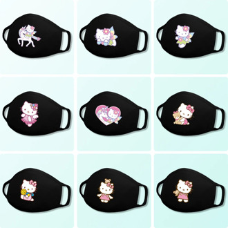 Hello kitty Cute Children's Face Masks Washable Cotton Anti-Dust Protective Sanrio mouth Mask for Boys Girl Toys