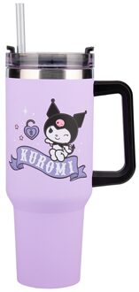 Hello Kitty Kuromi 900Ml Insulated Cup And Straw