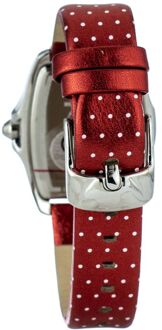 Hello Kitty Rode Sokken Polka Dot Horloge Donkerrood