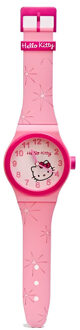 Hello Kitty Roze Hello Kitty wand horloge