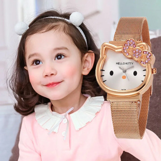 Hello Kitty Women Kids Watches Girls Cartoon Children Watch Luxury Analog Cute Quartz Clock Relogio Infantil Menina Feminino