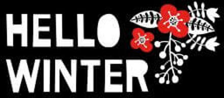 Hello Winter Women's T-Shirt - Black - 3XL