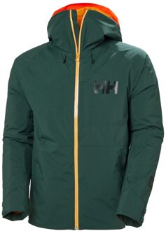 Helly Hansen Powderface Ski Jas Heren S Donkergroen