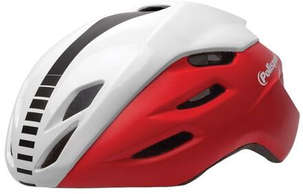 Helm Aero Road mat rood/glans wit/zwart L 58-61cm