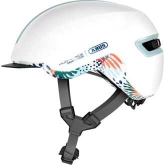 Helm HUD-Y flower Wit M 54-58cm