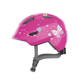 Helm Kind Smiley 3.0 rose butterfly S (45-50cm) Roze