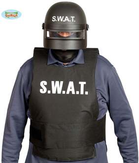 helm S.W.A.T. Police heren zwart one-size