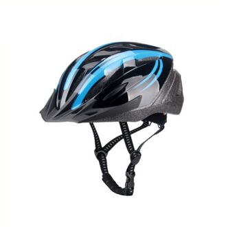 Helm unisex blauw/zwart maat 58-61 cm (L)