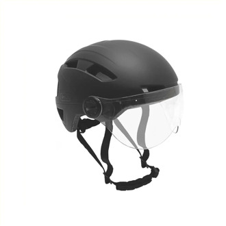 Helm vizier matzwart maat 55-58 cm (M)