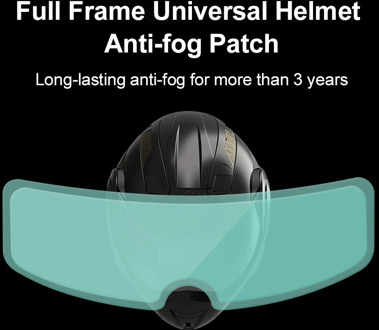 Helmet Clear Lens Anti-Fog Patch Film Motorcycle Antifog Lens Patch Visor Lens Sticker Motorbike Helmet Accessories