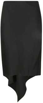 Helmut Lang Midi Skirts Helmut Lang , Black , Dames - 2XS