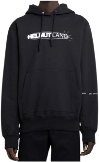 Helmut Lang Zwarte hoodie met grafische print Helmut Lang , Black , Heren - S