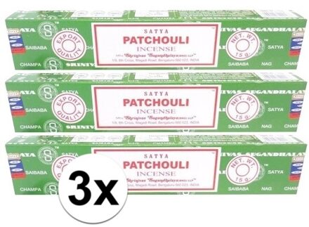 HEM 3x Nag Champa wierook Patchouli 15 gram - Wierookstokjes