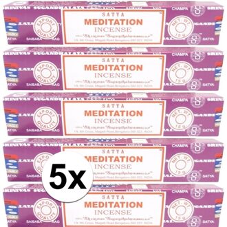 HEM 5x Nag Champa wierook Meditation 15 gram - Action products