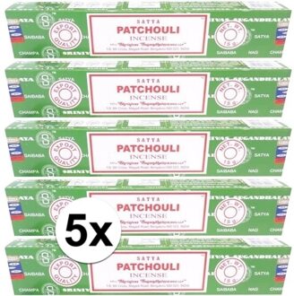 HEM 5x Nag Champa wierook Patchouli 15 gram - Wierookstokjes