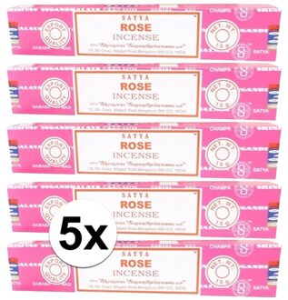 HEM 5x Nag Champa wierook Rose 15 gram - Wierookstokjes