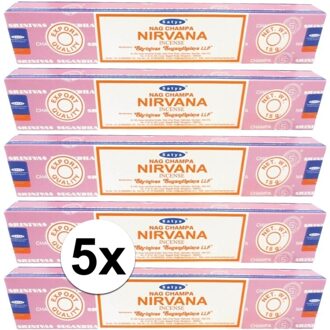 HEM 60 Nag Champa wierookstokjes Nirvana 15 gram - Wierookstokjes