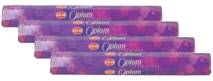 HEM 8x pakjes opium wierook - 20x stokjes / geurstokjes per pakje - Opium heeft een warme en troostende geur en Oosters en kruidig