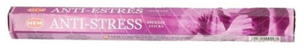 HEM Geurstokjes wierook Anti Stress - 20x stokjes - 25 cm lang - Spetterende geur Paars