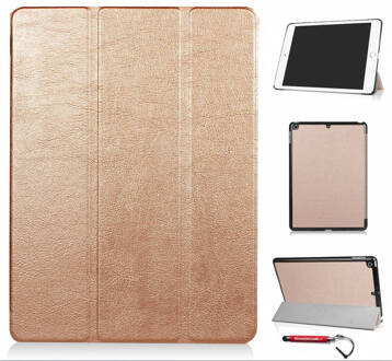 HEM Hoes Ipad 2017 9.7 Newsmart Cover Goud / Vouw Hoesjes Apple Ipad 2017 / Vouw Hoesje Ipad 2017