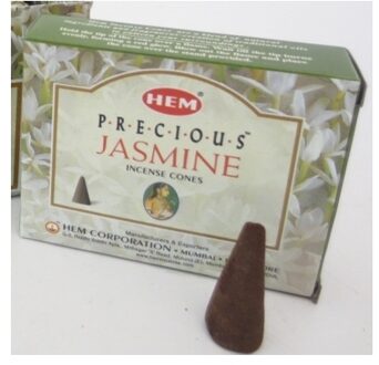 HEM Wierook kegeltjes in huisgeur Jasmijn - 10x kleine kegeltjes - Ontspannend Groen