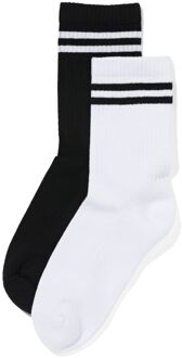 Hema 3/4 sportsokken met katoen - 2 paar wit (wit) - 35/38