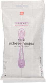 Hema 3-blad scheermesjes - 8 stuks