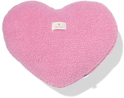 Hema 3-in-1 kussen 15x17cm hart 'cosy vibes' roze