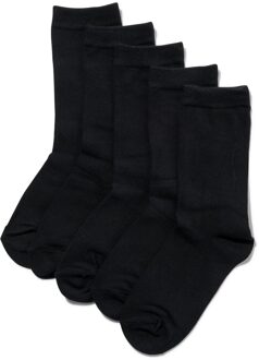 Hema 5-pak damessokken zwart (zwart) - 39/42