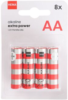 Hema AA Alkaline Extra Power Batterijen - 8 Stuks