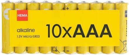 Hema AAA Alkaline Batterijen - 10 Stuks