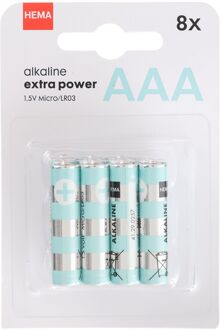 Hema AAA Alkaline Extra Power Batterijen - 8 Stuks