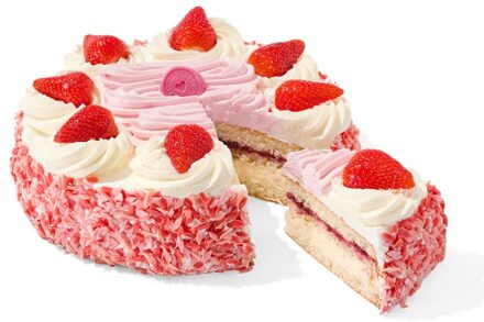 Hema Aardbei slagroomtaart 8 p.