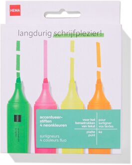 Hema Accentueerstiften felle kleuren - 4 stuks