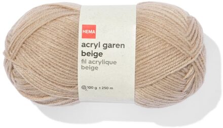 Hema Acryl garen beige 100gram 250meter