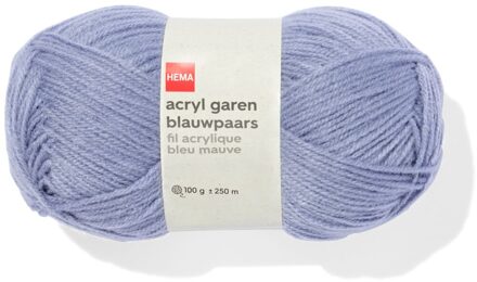 Hema Acryl garen blauwpaars 100gram 250meter