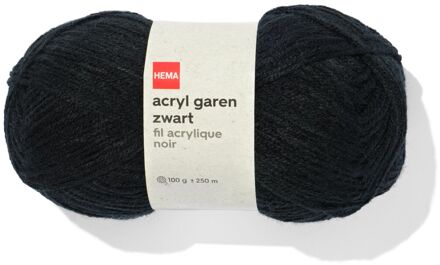 Hema Acryl garen zwart 100gram 250meter