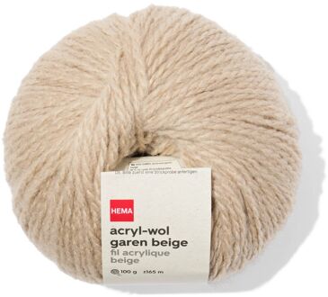 Hema Acryl-wol garen 100g 165m beige