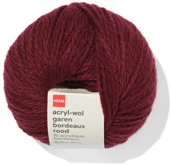 Hema Acryl-wol garen bordeaux rood 100gram 165meter