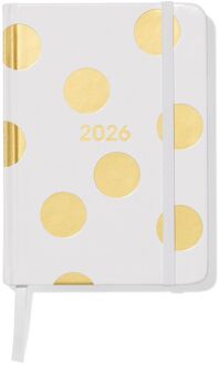 Hema Agenda 2026 A6 PU stippen goud