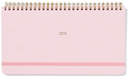 Hema Agenda 2026 horizontaal 24.5x13.5cm hartjes