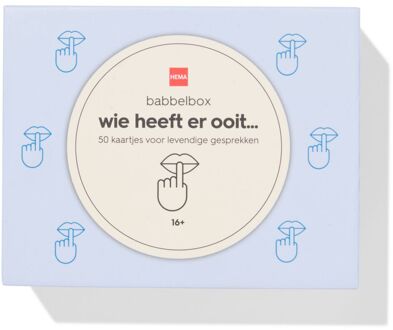 Hema Babbelbox Wie heeft ooit