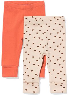 Hema Baby meegroeilegging rib - 2 stuks roze (roze) - 74/80