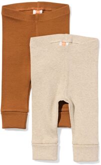 Hema Baby meegroeileggings rib - 2 stuks bruin (bruin) - 74/80