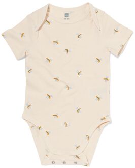 Hema Baby meegroeiromper dieren gebroken wit (gebroken wit) - 62/68