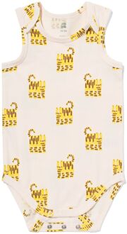 Hema Baby meegroeiromper dieren gebroken wit (gebroken wit) - 74/80