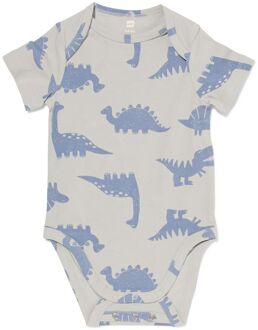 Hema Baby meegroeiromper dino blauw (blauw) - 98/104
