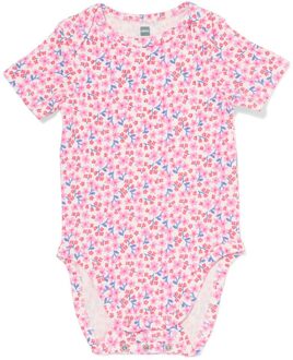 Hema Baby meegroeiromper LENZING™ ECOVERO™ rib bloemen multi (multi) - 62/68